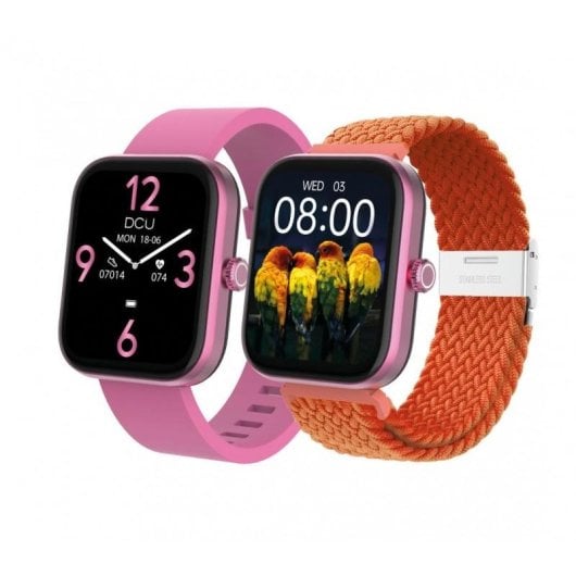 DCU Los Angeles Bluetooth 44,5mm TFT Púrpura Correas Rosa Naranja IP67 SpO2 Pulsómetro Sueño
