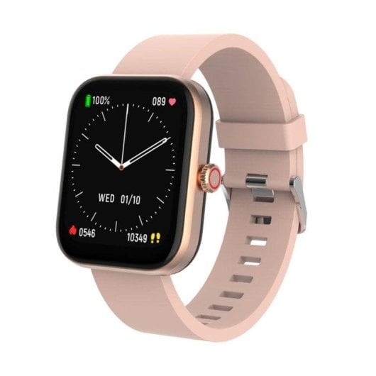 DCU Los Angeles Bluetooth 44,5mm TFT Ouro Rosa Correa Nylon e Silicone Tamanho Único IP67 SpO2 Pulso Sono