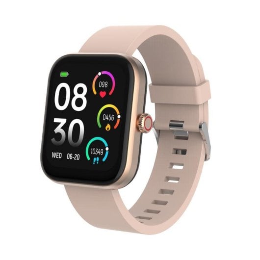 DCU Los Angeles Bluetooth 44,5mm TFT Ouro Rosa Correa Nylon e Silicone Tamanho Único IP67 SpO2 Pulso Sono