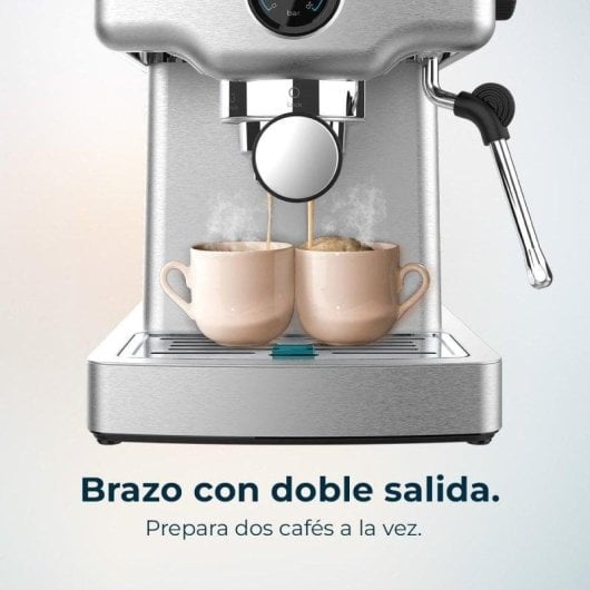 Cafetera Barista Cecotec Power Espresso 20 Barista Mini 1,8L 20 bares con manómetro y vaporizador