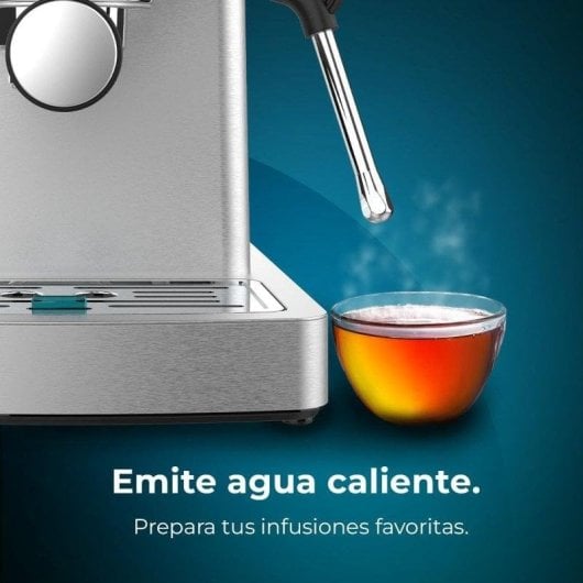 Cafetera Barista Cecotec Power Espresso 20 Barista Mini 1,8L 20 bares con manómetro y vaporizador