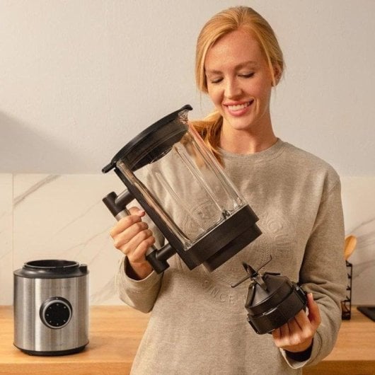 Licuadora Cecotec Grand Katana 2700Max Total Destroy B 2700W 1,8L Vidro Preto