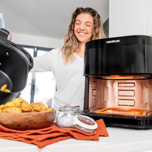 Cecotec Cecofry DuoHeat 6000 Freidora de Aire sin Aceite 6L 2200W Negra Reacondicionado