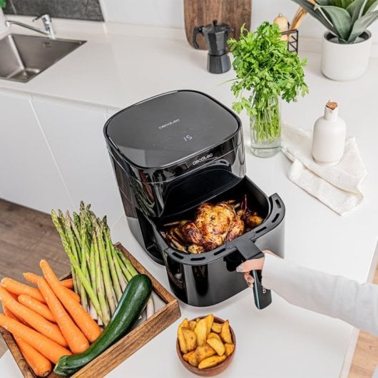 Cecotec Cecofry DuoHeat 6000 Freidora de Aire sin Aceite 6L 2200W Negra Reacondicionado