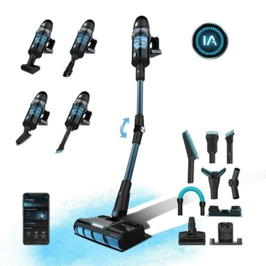 Aspirador sem Fio Cecotec Conga Rockstar 9500 Connected Ergowet 3000 IA 680W 90min Acessórios
