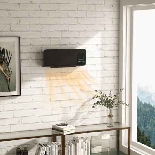 Homcom Calefactor Eléctrico de Pared con Control Remoto 2000W