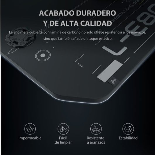 SENSE7 Nomad Cybernetic Mesa Gaming Ergonomicos con Accesorios 140x60 Negra