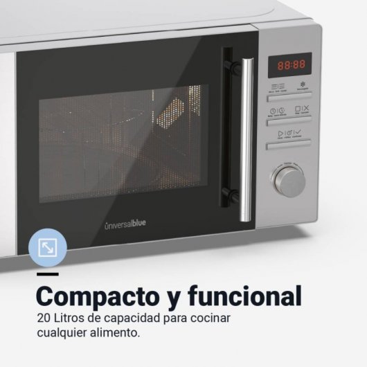 Universal Blue SPEEDYBAKE 6020DX Micro-ondas com Grill 20L 700W Aço Inoxidável