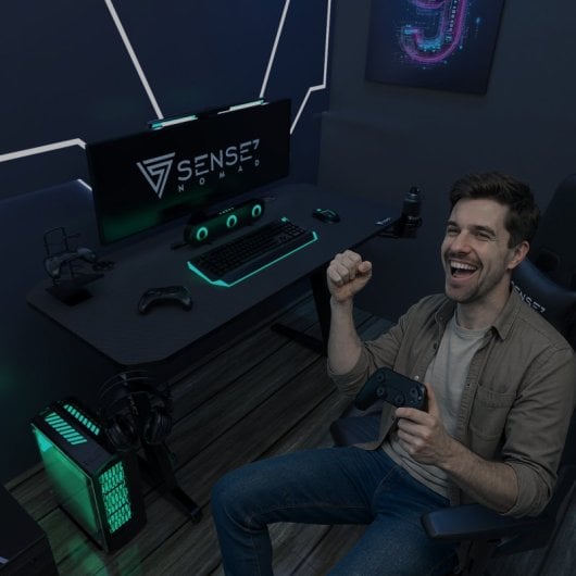 Sense7 Nomad Basic Mesa Gaming Preta