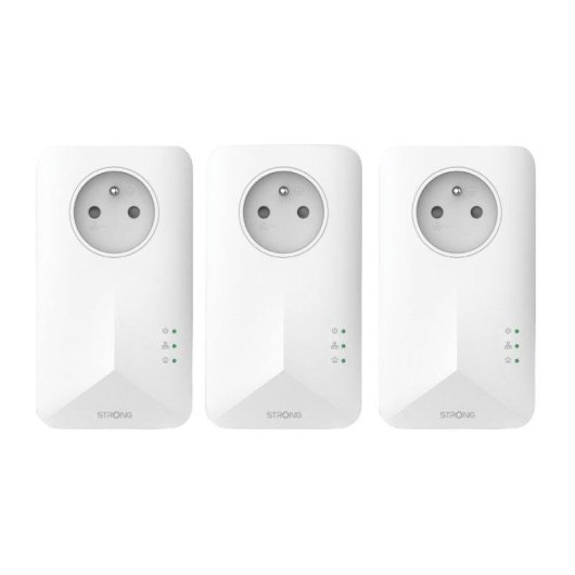 Adaptador Powerline Triple Pack Strong Powerline 1000 Gigabit