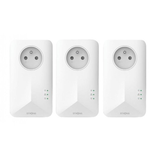 Adaptador Powerline Triple Pack Strong Powerline 1000 Gigabit