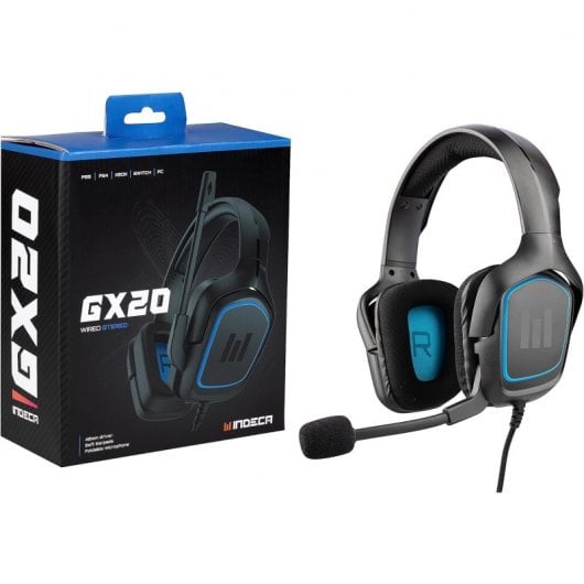 Indeca GX20 Headset Gaming com Microfone Multiplataformas Preto