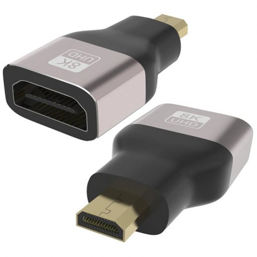 PcCom Essential Adaptador HDMI Micro Macho a Hembra a 8K V2.1