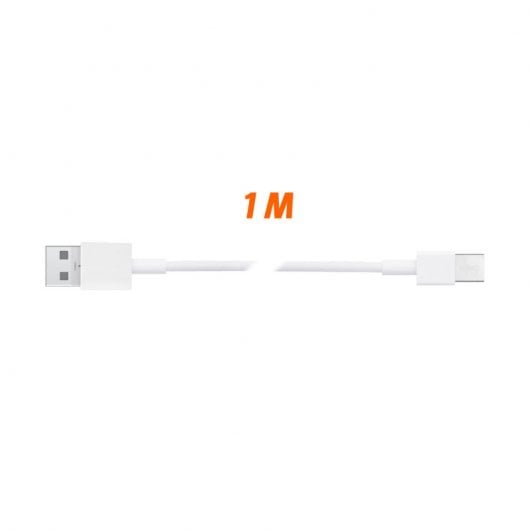 Cabo PcCom Essential USB-C para USB-A 1m branco