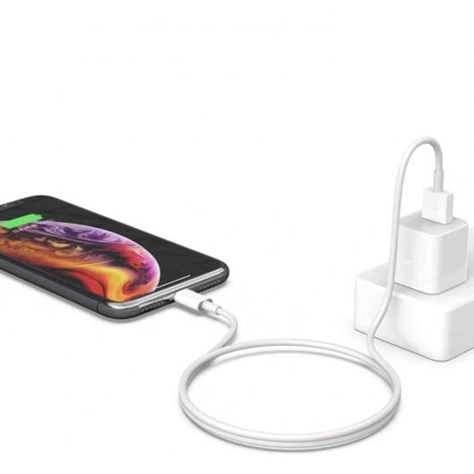 Cabo PcCom Essential USB-C para USB-A 1m branco