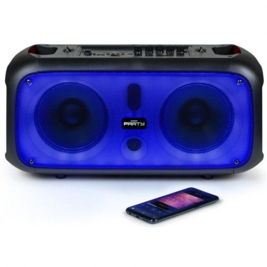 BigBen PARTYBTHPLH Enceinte Bluetooth LED avec microphone 200W