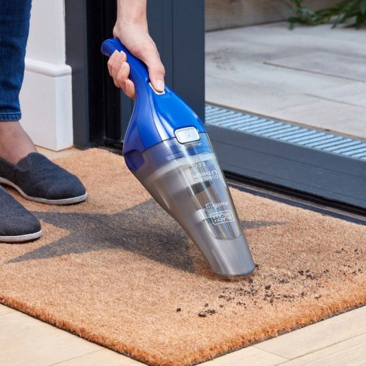 Black & Decker NVC115WA Kabelloser Handstaubsauger, 3,6 V, Blau/Grau