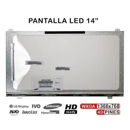 Pantalla Portátil LED 14" Portatilmovil LTN140AT21