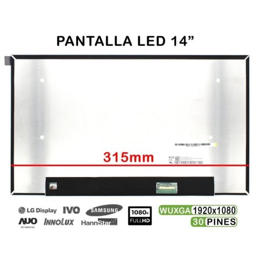 14-Zoll-LED-Bildschirm für Laptop Nv140fhm-n63 V8.1 Fhd 30 Pins