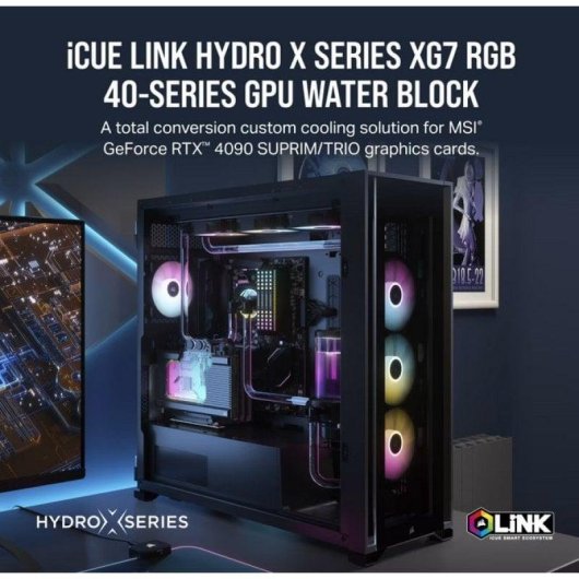 Refroidissement Liquide Corsair Hydro XG7 RGB pour GPU RTX 4090 SUPRIM