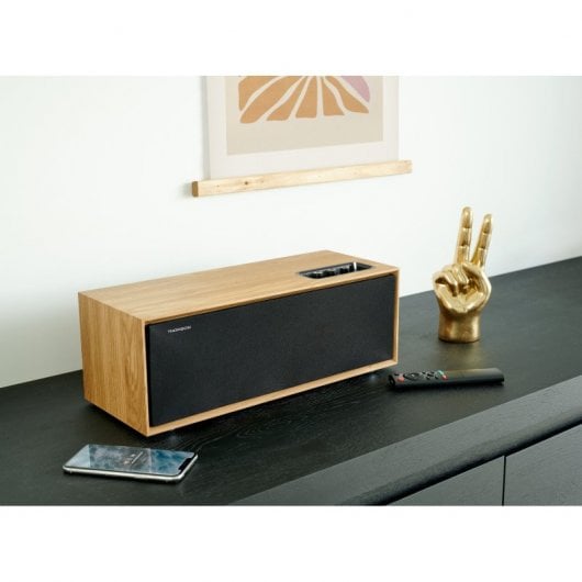 Thomson WS702 Enceinte Bluetooth en bois 150W