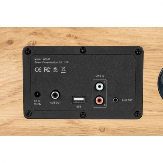 Thomson WS502 Altavoz Bluetooth de Madera 100W