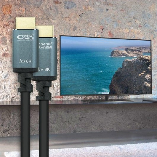 Cable HDMI 2.1 IRIS 8K Nanocable 5m Negro