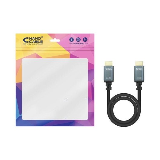 Cable HDMI 2.1 IRIS 8K Nanocable 5m Negro