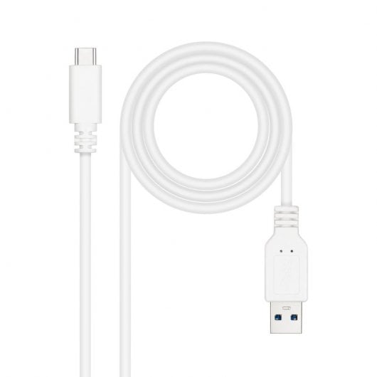 Nanocable Cable USB 3.1 a USB-C Macho/Macho 1m Blanco