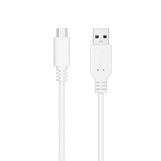 Nanocable Cable USB 3.1 a USB-C Macho/Macho 1m Blanco
