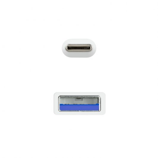 Nanocable Cable USB 3.1 a USB-C Macho/Macho 1m Blanco
