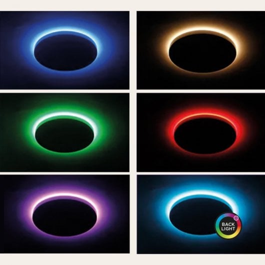 Ksix Duo Smartled plafon 42cm 24W 2450 Lm RGB+CCT Branco