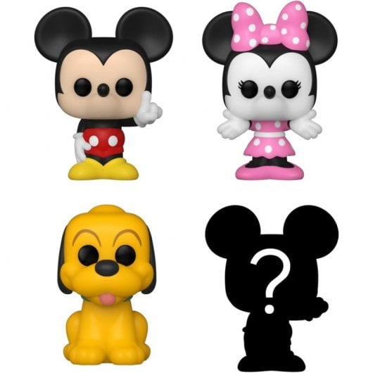 Funko Bitty Pop Disney Pack 4 Mickey Mouse/Minnie Mouse/Pluto/Figura Misteriosa