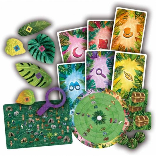 Learning Resources Jumbo Jungle Animals Mommas y Bebés - Juguetes de animales de safari, figuras de animales pequeños, figuras de juguete para niños, juguetes de la selva, animales de juego de