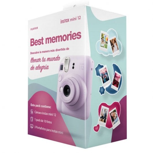 Fujifilm Instax Mini 12 Pack Best Memories Lila