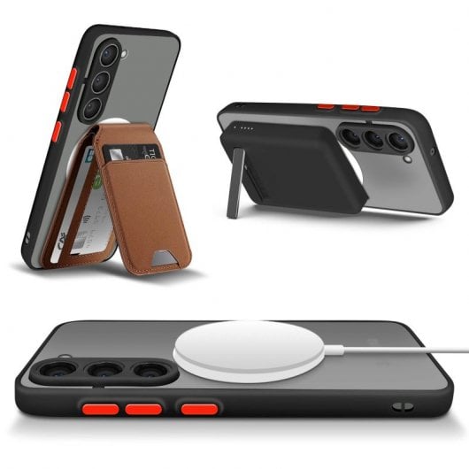 Funda Rígida Fina Magsafe Para Samsung S23 Plus Hybrid Con Bordes Redondeados