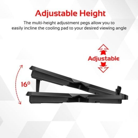 Promate Airbase-3 17" Kühlpad mit 4 leisen Lüftern (1200 U/min/75 CFM), 2x USB-Anschlüssen