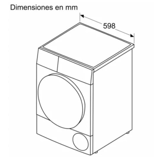 Balay 3SB287B Máquina de Secar Roupa Bomba de Calor 8Kg A+ Branca