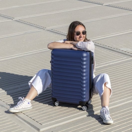 Numada Upfly Maleta de Viaje Grande 28' ABS (75x49x29cm) Azul Marino