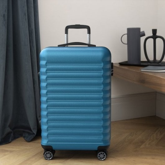 Mala de viagem grande Numada Upfly 28' Abs (75x49x29cm) Azul elétrico
