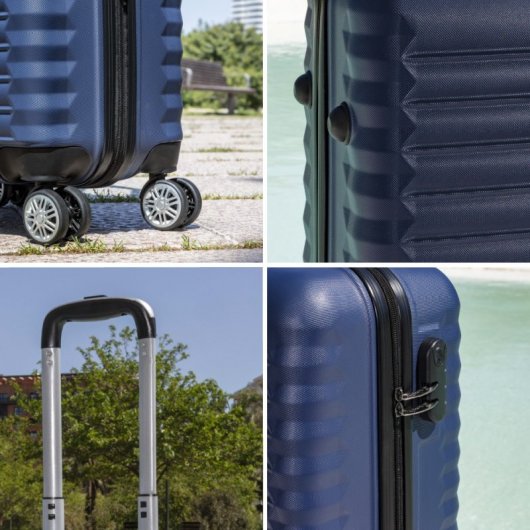 Mala de viagem numada Upfly Cabin 20' Abs (53x33,5x22cm) Azul marinho