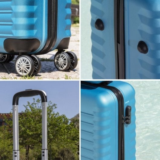 Valise de voyage cabine Numada Upfly 20' Abs (53x33,5x22cm) Bleu électrique
