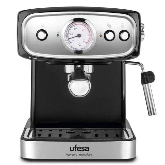 Cafetière expresso Ufesa Brescia CE7244 1,5L 20 Bars Noir/Inox