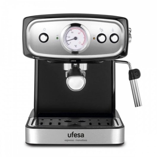 Cafetière expresso Ufesa Brescia CE7244 1,5L 20 Bars Noir/Inox