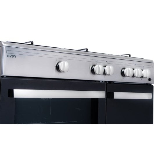 Svan SKGW5900PBX Cocina de Gas 5 Fuegos + Horno Acero Inoxidable