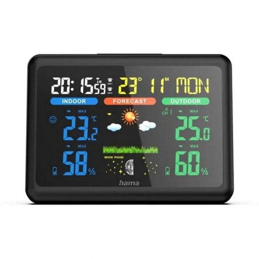 Stazione meteorologica Hama con sensore wireless nero