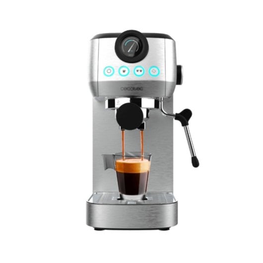 Cecotec Power Espresso 20 Steel Pro Espressomaschine mit Nanometer 20 Bars aus Edelstahl