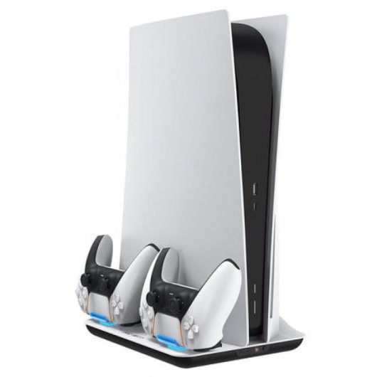 Egogear Stand Vertical com Base de Carga para 2 Comando e Ventilação para PS5