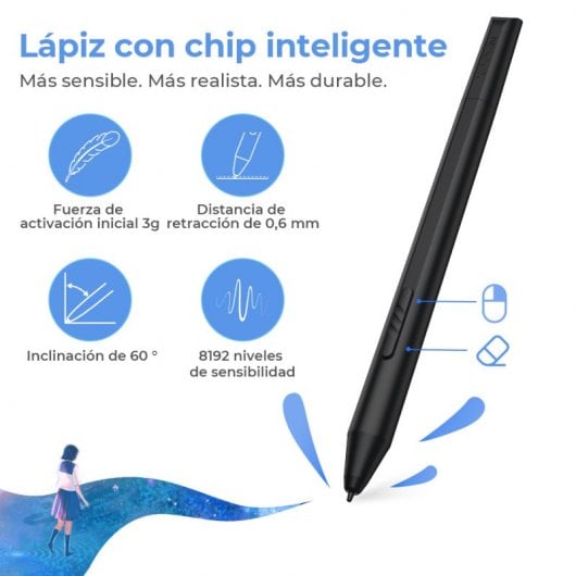 XP-Pen Artist 12 (2ª Generación) Pantalla Gráfica 11.8" FullHD IPS Negra