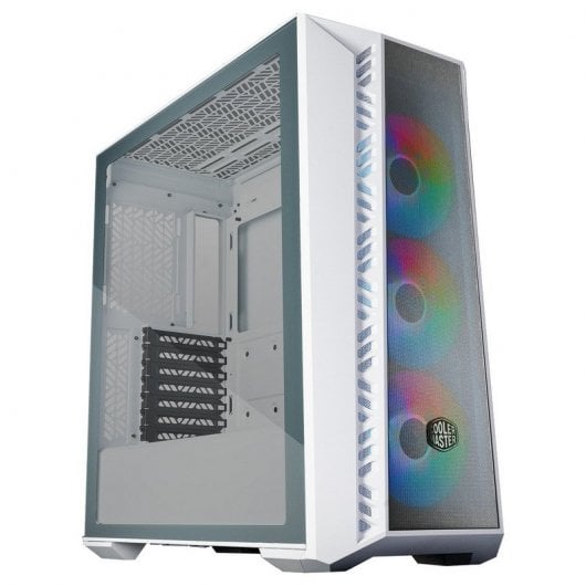 Cooler Master MasterBox MB520 Mesh Midi Tower ARGB Vetro temperato USB-C/3.2 Bianco